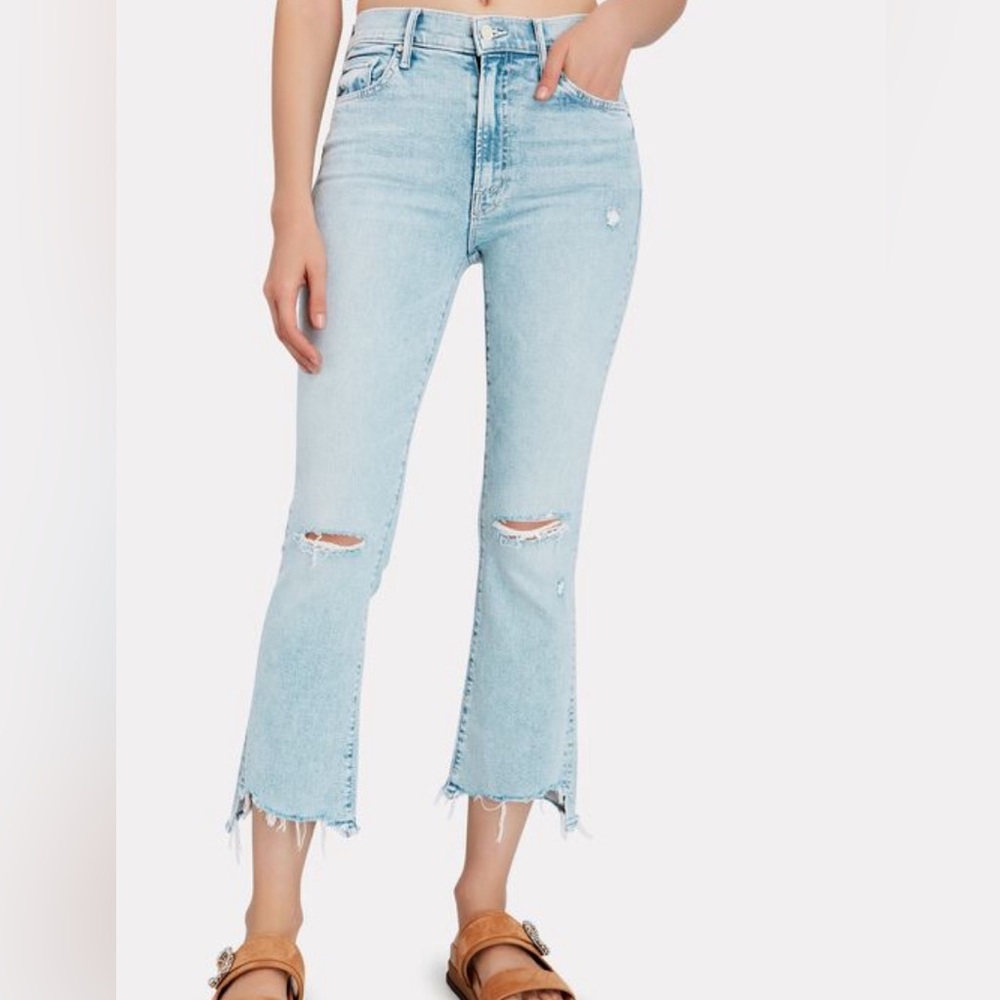 MOTHER The Insider Crop Step Chew Jeans